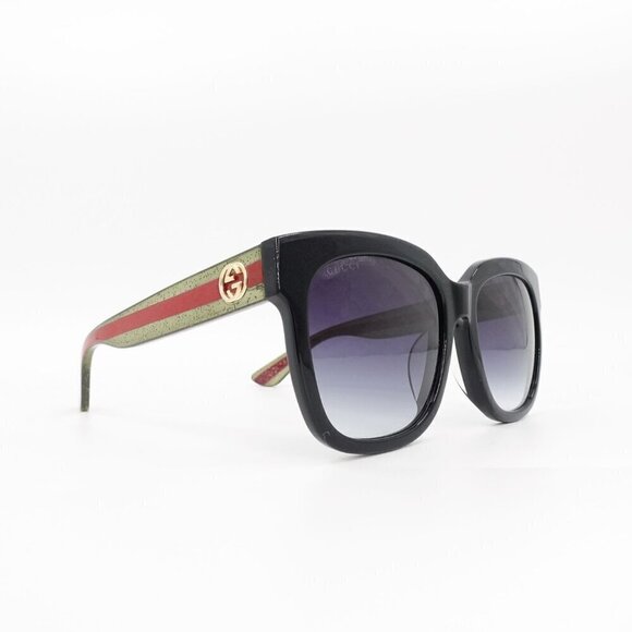 Gucci GG0034 Unisex Sunglasses Black Blue OS - Picture 4 of 15